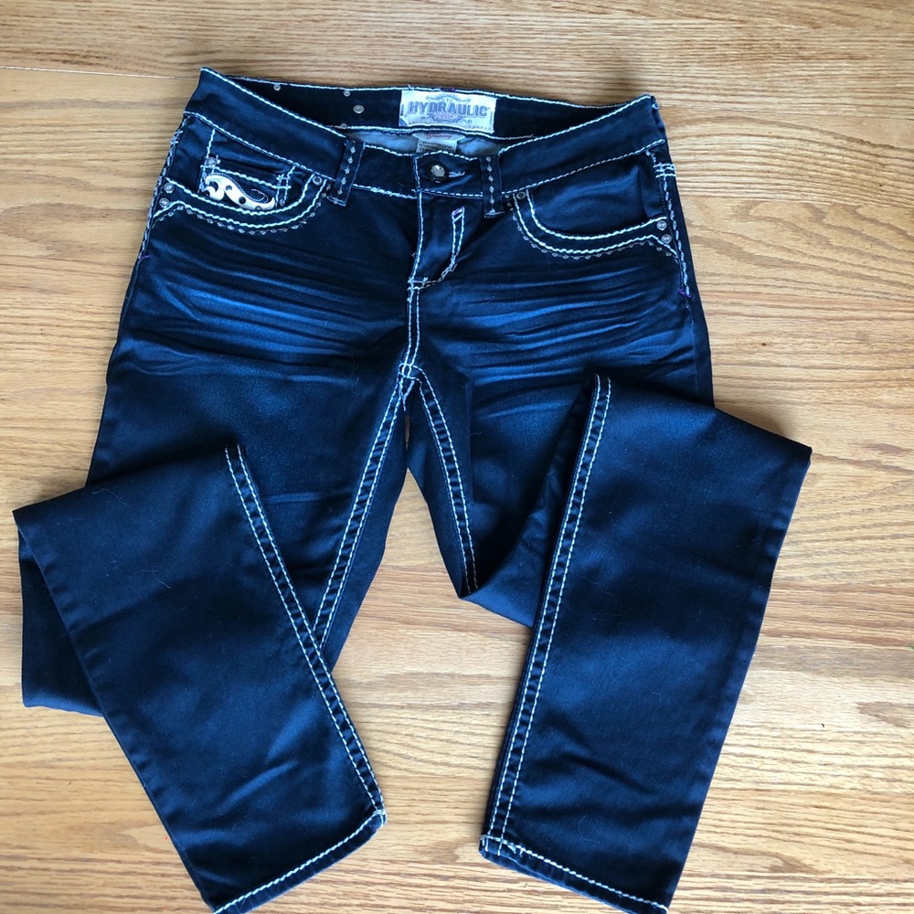 Hydraulic / Skinny Jeans / Dark Blue-almost-Black